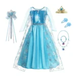 2025 Carnival Party Ball Dress, children's dress Princess dress, Cosplay Princess dress + accessories