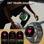 LIGE 2025 New Bluetooth Call Smart Watch Men Full Touch Screen Health Monitor Clock With Flashlight Smartwatch For IOS Android