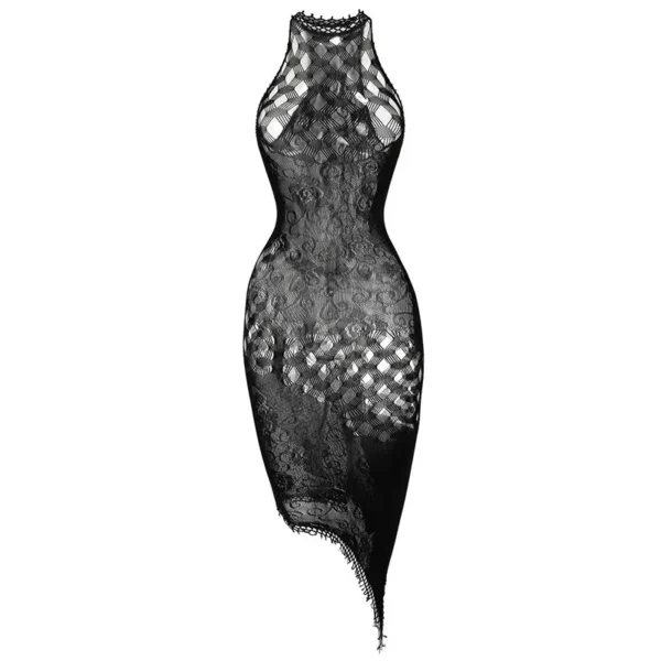 1PC Sexy Women Fishnet See Through Cover Up Bodysuit Hollow Out Halter Beachwear Bodystocking Without Underwear Swimsuit K298