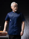 Catering Cooking White Shirt Restaurant Kitchen Chef T-shirt Baker Work Uniform Waiter Hotel Clothes Cook Jacket Cafe Overalls