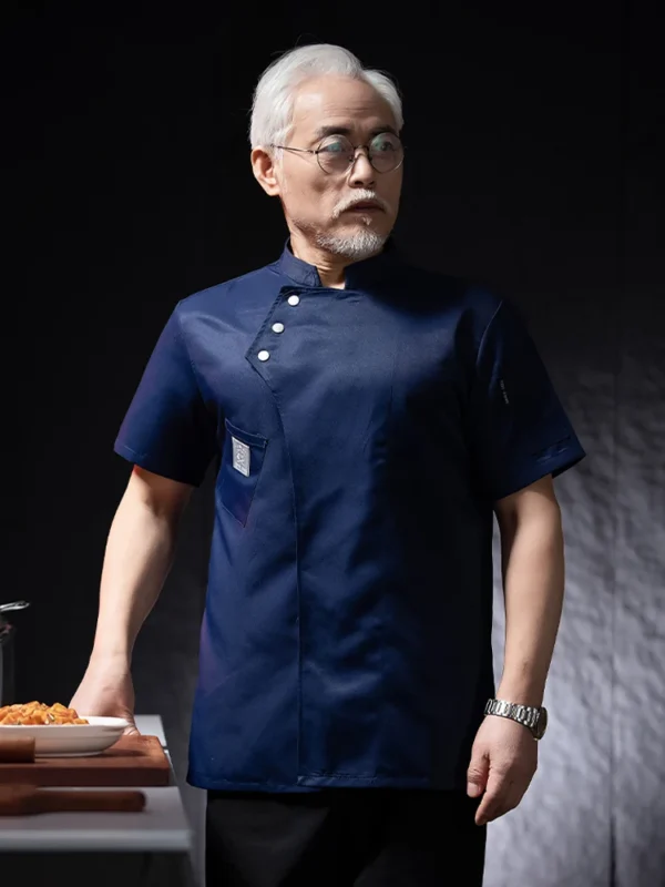 Catering Cooking White Shirt Restaurant Kitchen Chef T-shirt Baker Work Uniform Waiter Hotel Clothes Cook Jacket Cafe Overalls