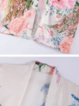 Women Casual Beach Kimono Cover-Up with Peacock Print Long Cardigan Style with Belt Animal Pattern Sun Protection Outerwear