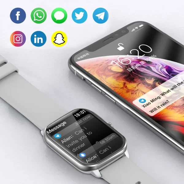 COLMI C61 Smartwatch 1.9 Inch Full Screen Bluetooth Calling Heart Rate Sleep Monitor 100 Sport Models Smart Watch For Men Women