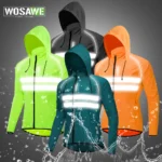 WOSAWE Ultralight Men's Cycling Windbreaker Reflective Jacket Windproof Water Resistant MTB Road Bicycle Long Jersey Wind Coat