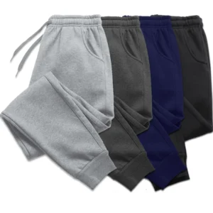 Solid Color Pants Men's Elastic Waist Running Pants Soft Sports Gym Pants Casual Fitness Long Pants Outdoors HIP HOP Pants