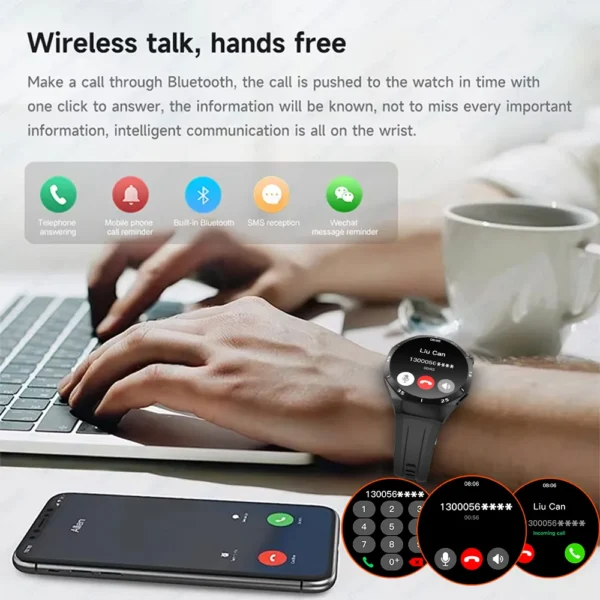 LAXASFIT 2025 New Smart Watch Men Smartwatch Outdoor Sports Track Spirit Island Bluetooth Talk Smartwatch Pedometer