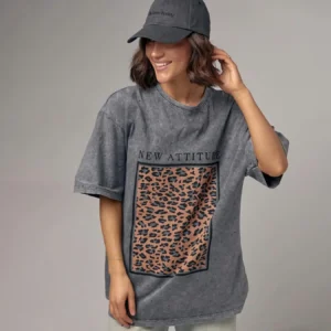 2025 new casual versatile 100% heavyweight cotton short-sleeved t-shirt female washed black do old retro American ins loose top