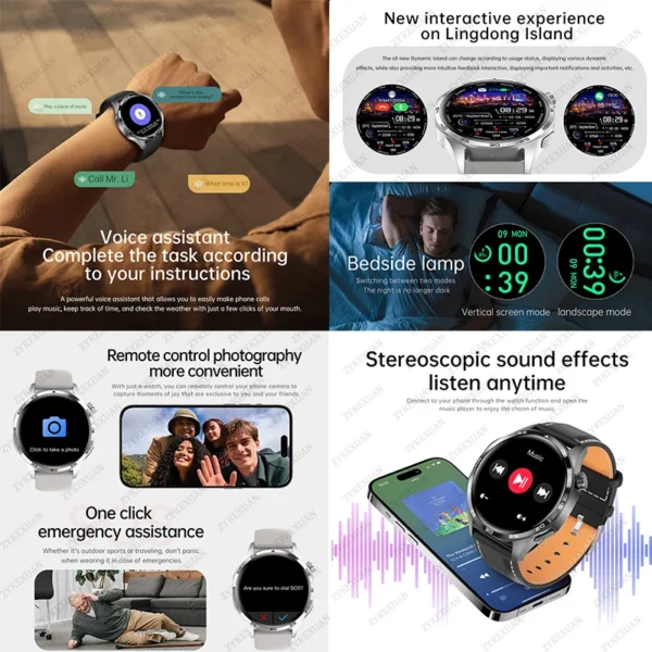 For HUAWEI IOS Outdoor Sport GPS Smart Watch Men 1.53-inch HD AMOLED Screen IP68 Waterproof Bluetooth Call NFC Smartwatch 2025