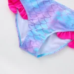 Girl's Swimsuit Fashion Mermaid Scale Print Children's Bikini Swimsuit
