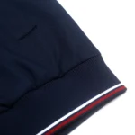 Men's Baseball Jacket Spring Thin Zipper Stand Collar Top Navy Blue Student Sports Jacket