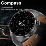GT4 Pro Health Smart Watch Men 360*360 AMOLED Screen NFC GPS Tracker Compass BT call Blood oxygen IP68 Sport Smartwatch 2025New