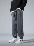 Men's Jogger Cotton/Polyester Sweatpants Big Size 8XL 7XL 6XL Sports Baggy Pants Sting Banding Hip Hop Loose Harem Trousers