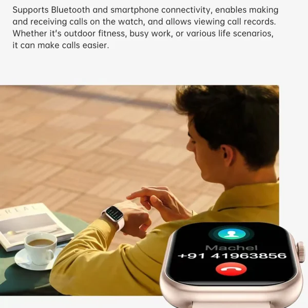 New QX7 Sports Smart Watch Men Women 2.09-inch SmartWatch GPS Bluetooth call Heart rate Music AI Voice SOS Smartwatch 2025 New