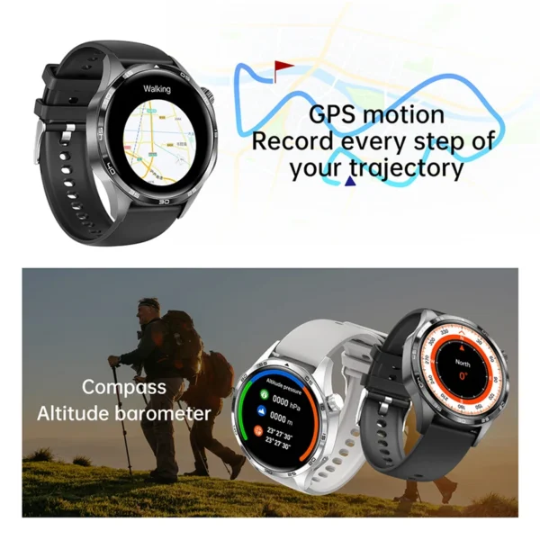 GPS NFC Smartwatch Men 360*360 AMOLED HD Screen Bluetooth Call Waterproof Men Smart Watch 2025 New For Huawei Watch 5 PRO