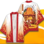 Summer Men Japanese Anime Kamado Tanjirou 3D Print Yukata Haori Jacket Women Japan Kamado Nezuko Cosplay Traditional Costume