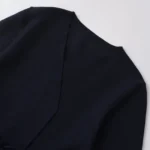 TRAFSHE Spring Women Shoulder Pad Belt Knit Blazer Women Retro V-neck Long Sleeve Versatile Female Coat Women Clothes 9598/128