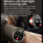 For Huawei New With LED Flashlight Smart Watch Men 360*360 HD Display 450 mAh Heart Rate Sports Health Bluetooth Call SmartWatch