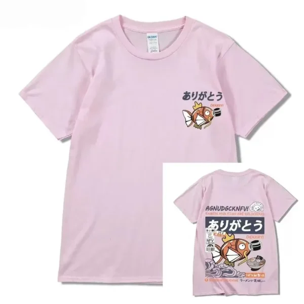 Cartoon Printed Cotton Short-Sleeved T-Shirt for Women Summer New Design Niche Versatile Bottoming Shirt Couple Tops