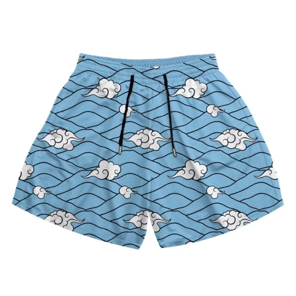 Anime Casual Shorts Men Women Manga Cartoon Sports Gym Shorts Fitness 3D Print Quick Dry Mesh Board Shorts Summer Male