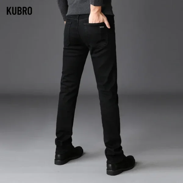 Men Classic Advanced Fashion Brand Jeans Jean Homme Man Soft Stretch Black Biker Masculino Denim Trousers Mens Pants Overalls