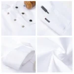 Food service Kitchen Cooking Costume Pizzaiolo Chef Uniform Restaurant Cook Jackets Bakery Cafe Waiter Waitress Working Clothes