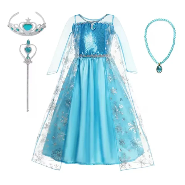 2025 Carnival Party Ball Dress, children's dress Princess dress, Cosplay Princess dress + accessories