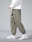 Men's Jogger Cotton/Polyester Sweatpants Big Size 8XL 7XL 6XL Sports Baggy Pants Sting Banding Hip Hop Loose Harem Trousers