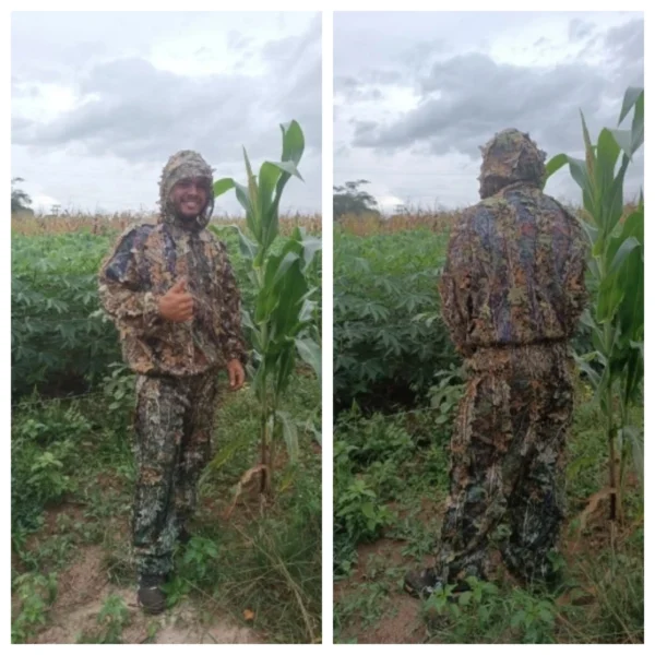 Clothing Suit Pants Hooded Jacket Outdoor Men Women Ghillie Suit Camouflage Clothes Jungle Suit CS Training Leaves