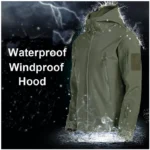 Men's Winter Autumn Softshell Fleece Jackets Waterproof Outdoor Fishing Hiking Hunting Thermal Camping Cargo Coats Warm M-5XL