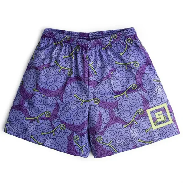 Anime Casual Shorts Men Women Manga Cartoon Sports Gym Shorts Fitness 3D Print Quick Dry Mesh Board Shorts Summer Male