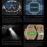 Men's Smart Watch 360 * 360 HD Touch Screen Sports Waterproof Smartwatch Health Monitoring Bluetooth Call Smart Watches