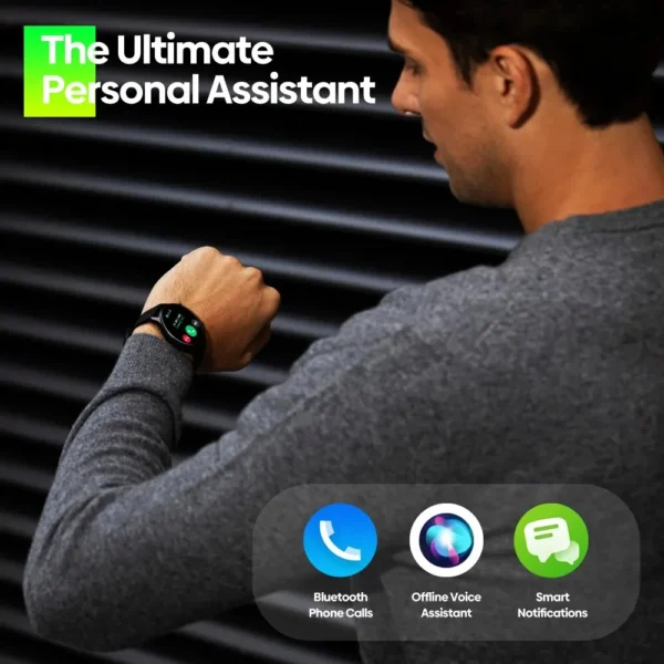New 2024 Zeblaze Btalk 2 Lite Voice Calling Smart Watch Large 1.39'' IPS Display 100+ Sports Modes 24H Health Monitor Smartwatch