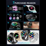 2025 New For Samsung Galaxy Watch 6 Smartwatch AMOLED Always On Display Bluetooth Call GPS NFC Smart Watch Men Android IOS