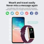 LIGE New Fashion Smart Watch Ladies Message Push Blood Pressure DIY Custom Dial Sports Bracelet Waterproof Men Smartwatch Women