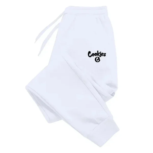 Casual Printed Sports Running Trousers Men Women Autumn Drawstring Long Pants Fitness Solid Sweatpants Unisex Gym Wear