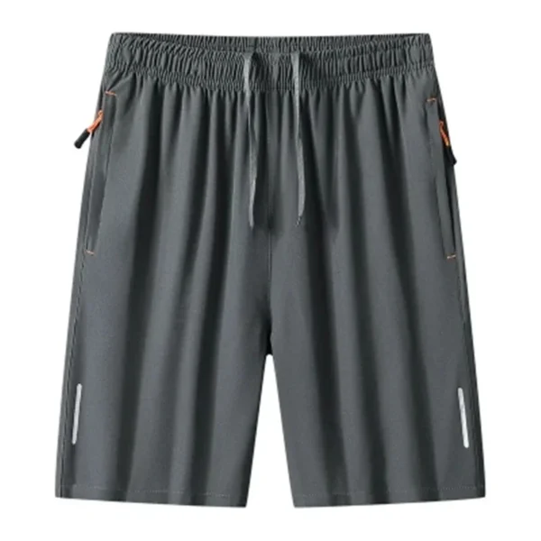 2024 Casual Sports Shorts for Men's Summer Ice Silk Breathable Loose Large Size Cool and Quick Drying Fashion Elastic Casua
