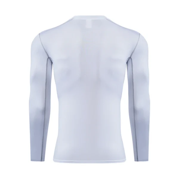 2024 Men's Long Sleeved Sports T-Shirt With High Elasticity And Quick Drying Solid Color Long Sleeves