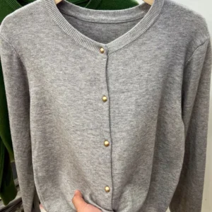 AOSSVIAO Long Sleeve Sweaters Cardigan Spring Autumn Women O-Neck Knitwear Tops Clothing Fashion Basic Tops