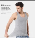1/3 Pack Four Seasons Men's Cotton Joker Vest Teenagers Simple Fit Sports Fitness T-shirt Middle-aged Casual Sleeveless T-shirt