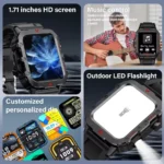 2025 Smartwatch For XIAOMI New GPS Smart Watch Men 1.71 Inch HD Display GPS & Make/Receive Phone Calls 400mAh Battery Braceletes