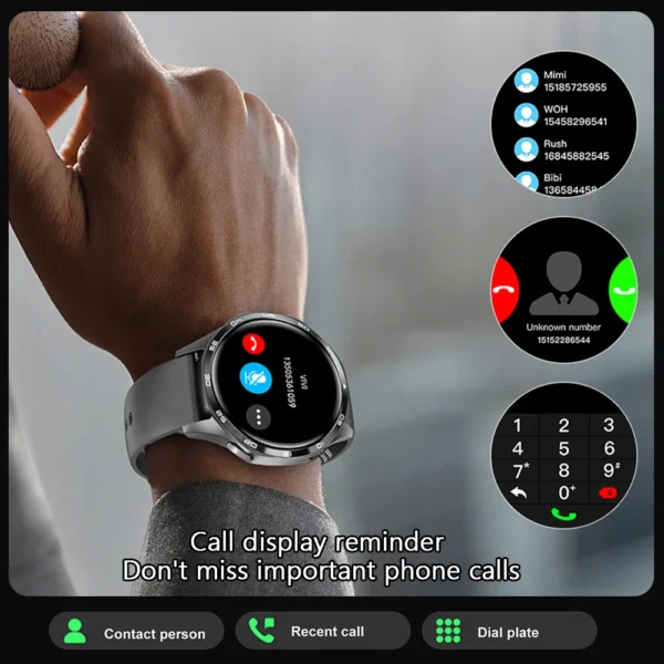GT5 PRO Smart Watch Men Watch 5 Pro AMOLED HD Screen Bluetooth Call GPS Trajectory NFC Heart Rate Compass SmartWatches 2025 New