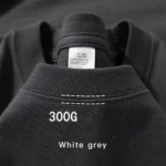 300g Cotton T Shirts Men Short Sleeved Heavyweight Summer Round Neck Loose Breathable Shirt for Men Women Basic Tee