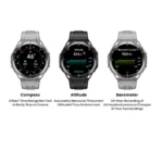 New Smart Watch GPS Sports Compass Altitude Air Pressure Blue Tooth Call 3ATM Waterproof Health AMOLED Screen Smartwatch 480Mah