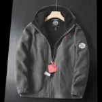 2024 Brand Winter Fleece Jacket Men's Casual Thickened Wool Jacket high quality Design Warm Fashion Hooded Coat Outdoor Ski Suit