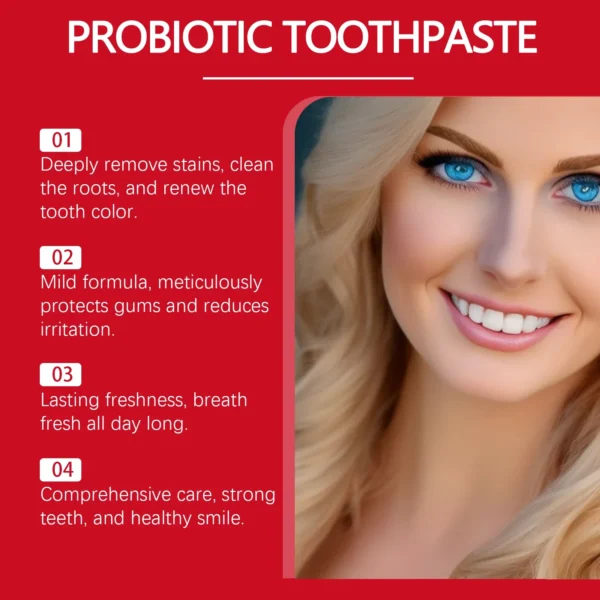 SP-8 Probiotic Toothpaste – Fresh Breath & Deep Cleaning Oral Care