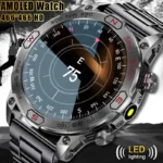 2024 New Real AMOLED Smart Watch Men 450 mAh Battery Fitness Tracker IP68 Waterproof Bluetooth Call Smartwatch For Huawei Xiaomi
