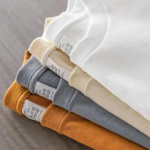 12 Color Oversized Heavyweight T Shirt for Men Summer Short Sleeve Tee 100% Cotton Plain Top Casual Men's Clothing