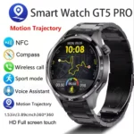 GT5 PRO Smart Watch Men Watch 5 Pro AMOLED HD Screen Bluetooth Call GPS Trajectory NFC Heart Rate Compass SmartWatches 2025 New