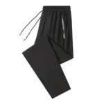 Ice Silk New Pants for Men's Summer Thin Style Sports Quick Dried Straight Leg Draping Wide Leg Pants Casual Long Pants for Men