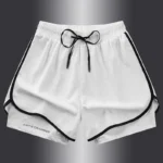 Fake two pieces of summer sports shorts, men's and women's quick drying three point running training itness lining American b